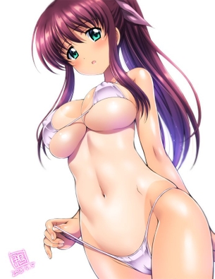 もっと見ていたい！女の子のパンツの上からうっすら見えるマンスジの二次元エロ画像