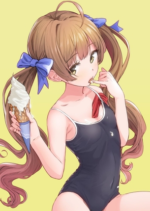 スクール水着ってもう着ることは無いけど生まれ変わるならスク水のクロッチ部分がいいなぁって思える二次元エロ画像