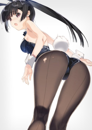 ポニーテールな女の子の首筋、うなじ・・・これもう性器と変わらないよね！っていう二次元エロ画像