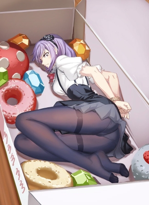 ストッキングでいろいろ蒸れてそうな魅力的な女の子たちの二次元エロ画像