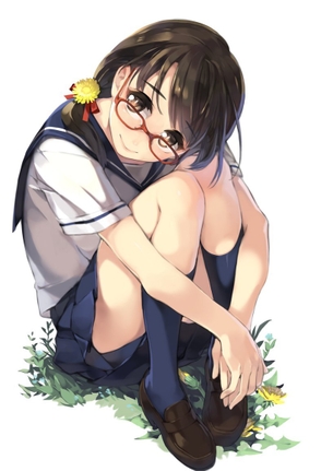 見ているだけでトキめいてしまうメガネ少女の二次元エロ画像はこちら！
