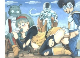 快楽に堕ちそうになってるアヘ顔のブルマ抜けるエロ画像！【ドラゴンボール】