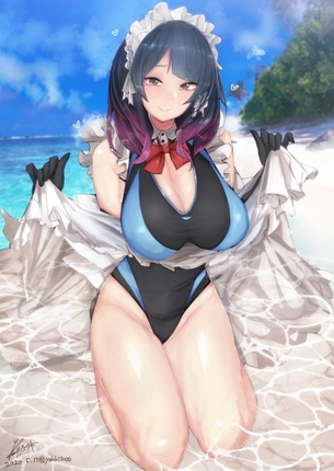 メイドの二次フェチ画像。