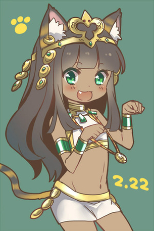 バステトのおっぱいを好き放題ヤリ放題な二次エロ画像【パズル＆ドラゴンズ】