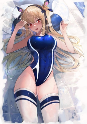 競泳水着の二次エロ画像で！