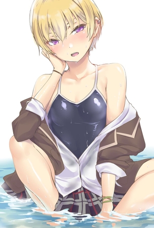【スク水】眩しい太陽がよく似合うスク水少女の画像くれ その4