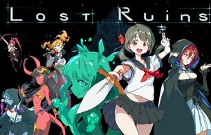 PC『Lost Ruins』エロ巨大裸スライムなどえっちな敵キャラの女子高生2D横スクアクション！
