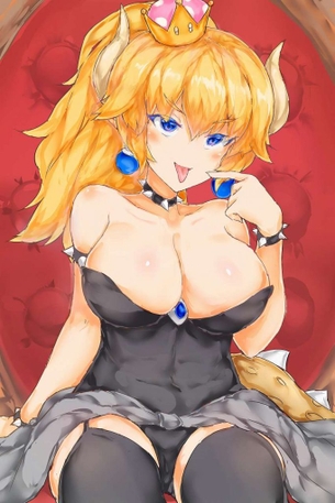 【スーパーマリオ】クッパ姫の可愛いHな二次エロ画像