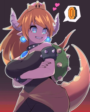【スーパーマリオ】クッパ姫のオナネタにできる二次エロ画像