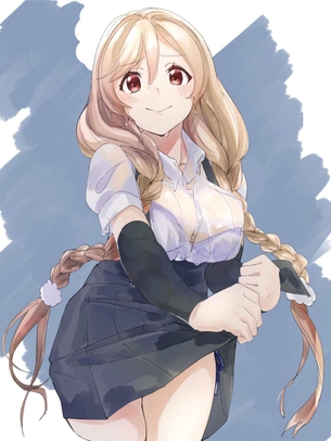 【二次】濡れ透けのメチャシコで可愛い女の子のエッチな画像