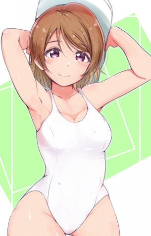 競泳水着の虹エロ画像