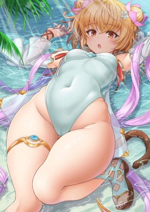 10歳でその水着姿はダメでしょ…【グランブルーファンタジー】十二神将アンチラ ちゃんの萌え＆エロ画像♪ ③