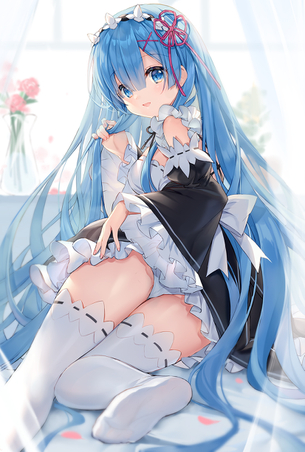 【二次】Re:ゼロから始める異世界生活、双子メイドの妹、レムの鬼がかってるエロ画像まとめ！No.22【20枚】