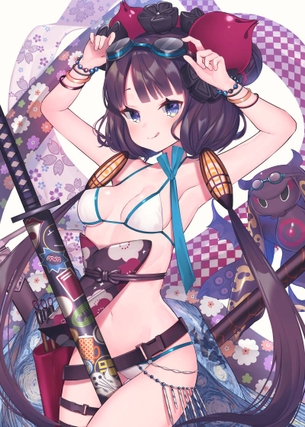 【二次】Fate/Grand Order、水着葛飾北斎（セイバー）の艶やかな画像まとめ！No.06【20枚】