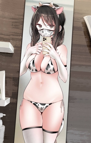 【二次画像】本物の乳牛にも負けないセクシーな牛柄ビキニ画像まとめ！No.02【20枚】