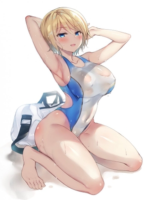 【※勃起不可避】競泳水着の美少女画像がヤバスギクンwwwwwwwwww【二次画像】