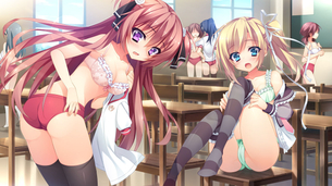 【ラッキースケベ】もっと！もっと見せてください！下着とかおまんことかいろいろさらけ出してほしい二次元エロ画像