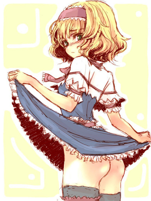 【エロ画像】東方Projectのエロコスプレの参考にしたくなるアリスのキャラクター画像