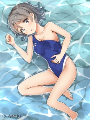 【※勃起不可避】競泳水着の美少女画像がヤバスギクンwwwwwwwwww【二次画像】