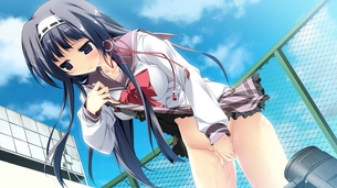 ノーパンの二次元エロ画像。