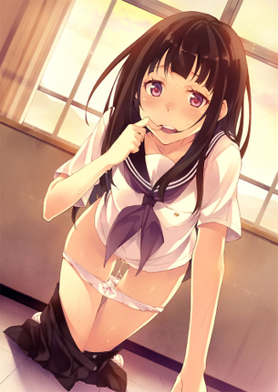【氷菓】千反田えるのエッチでがっつり抜けるエロ画像