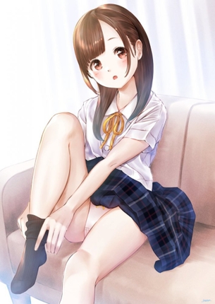 制服のエッチな部分を奥の奥まで堪能できるエロ画像