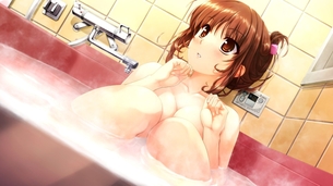お風呂ですっぽんぽん！全裸になってるえっちで可愛い女の子を眺めつつシコれる二次元エロ画像