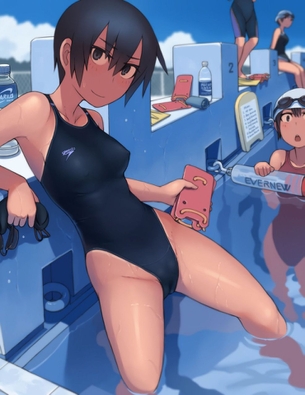 着てるだけでエッチなボディーラインが出ちゃう競泳水着の美少女画像くれ その3