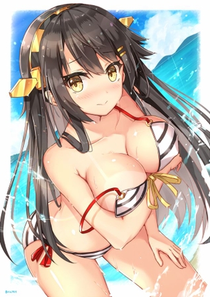 【二次】艦これ（艦隊これくしょん）金剛型戦艦の三女、榛名のエロ画像まとめ！No.05【20枚】