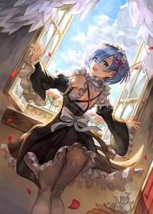 【二次】Re:ゼロから始める異世界生活、双子メイドの妹レムりんの鬼がかってるエロ画像まとめ！No.07【20枚】