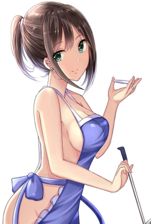 裸エプロンのエロ画像