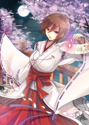 清楚な巫女服姿の女の子の画像ください