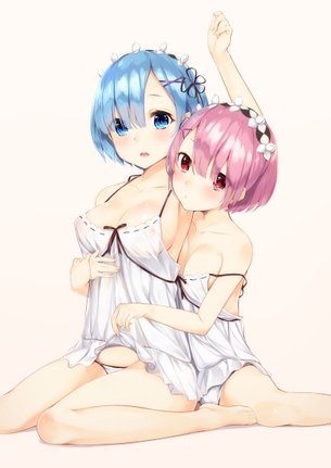 【二次】Re:ゼロから始める異世界生活の双子メイド、レム＆ラムちゃんのエロ画像まとめ！No.04【22枚】