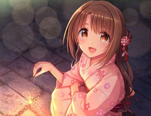 夏の思い出がよみがえる浴衣姿女の子