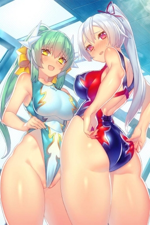 競泳水着のエロ画像をアップ！