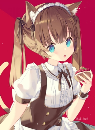 ケモ耳の二次元エロ画像。