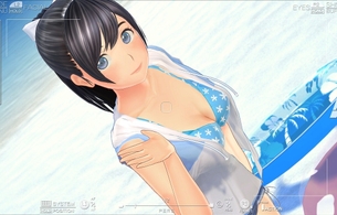 『LoveR Kiss（ラヴアール キス）』ストア特典でパーカーの下に水着でミニスカのエロ衣装！