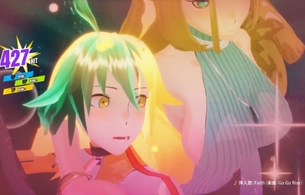 PS4/スイッチ版『Dusk Diver 酉閃町』女の子のエロおっぱいの横乳丸見えのエロセーター！