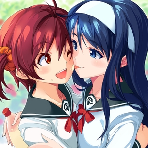 女の子同士でイチャイチャしてる二次元百合画像まとめ。 vol.53