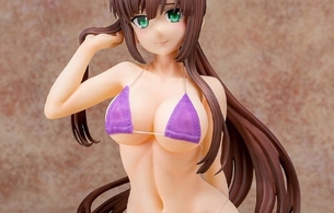 『ストライク・ザ・ブラッド』煌坂紗矢華のめっちゃエロい体で本物の布ビキニのエロフィギュア