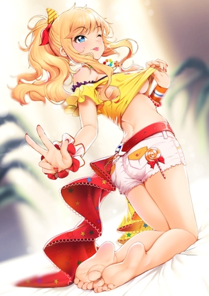 【2次】 裸足が綺麗な女の子のエロ画像