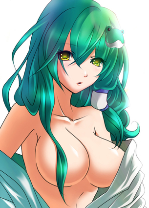 【二次】大事な乳首は長い髪で上手く隠してる“髪ブラ美女”のエロ画像まとめ