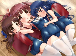 【トリプルコラボ】貧乳×スク水×名札な二次エロ画像