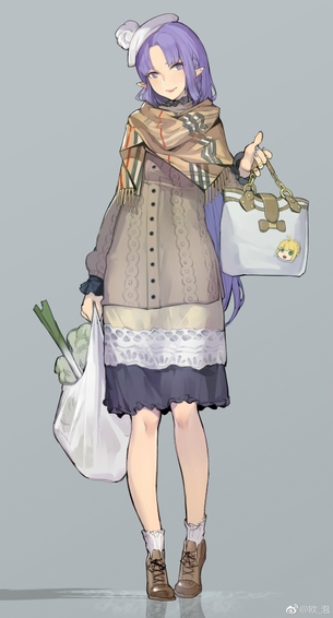【2次】紫色の髪をした女の子の二次エロ画像 その15【紫髪】