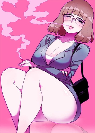 【ニコチン大好き】タバコ吸ってるエロそうな女の子の二次画像【多分ポコチン・・・