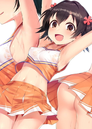 【二次】チラ見えするおへそが性欲をそそるエロ画像