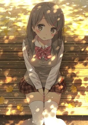 【2次】学校の 制服 を着た可愛い女の子の 二次画像  その7【制服・非エロ】