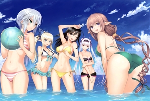 みずみずしい肢体がまぶしい、二次元水着画像詰め合わせ。 vol.4