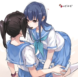 エロい百合カップルの二次元エロ画像