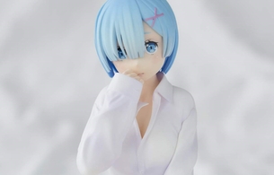 『Re：ゼロから始める異世界生活』レムのエロい裸ワイシャツ姿のエロフィギュア！